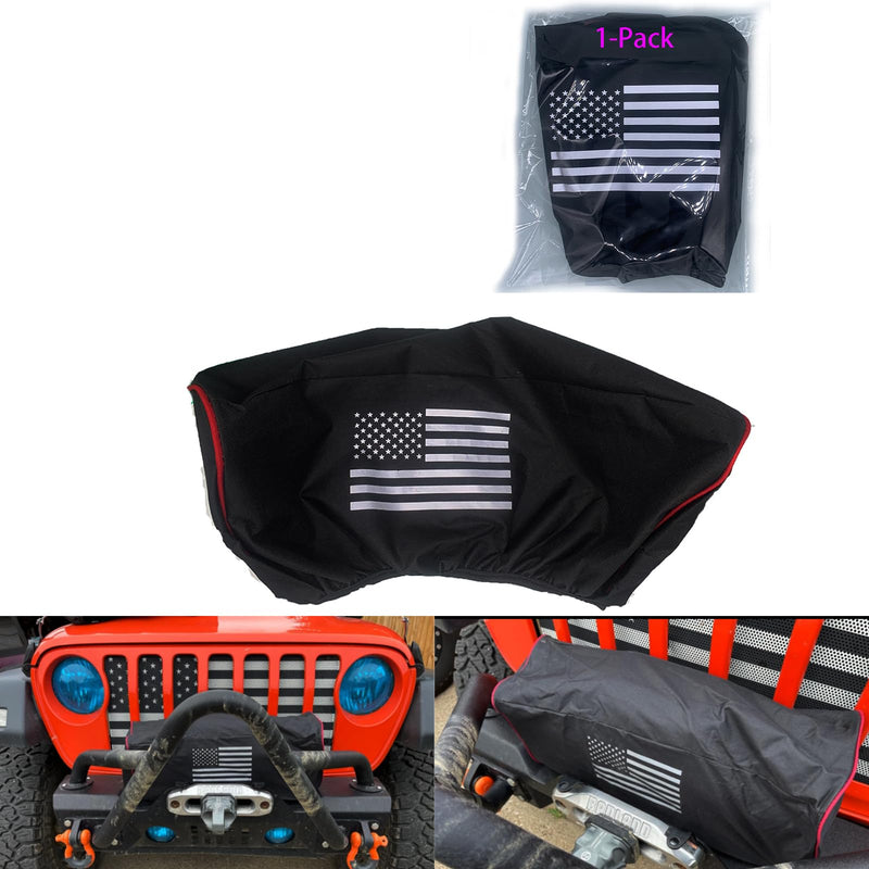 Winch Cover, Heavy Duty Waterproof Dust-Proof Winch Protection Cover, Ideal for Electric Winches 8500-17500 lbs for Jeep, ATV, Boat,Trailer,Sailboat etc,Indoor/Outdoor electric Winch Accessories.