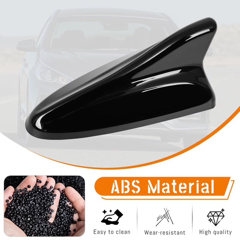 Shark Fin Antenna Cover,Car Roof Antenna Caps Compatible with Hyundai Sonata LF 4Doors Sedan 2014-2019,for Elantra 2011-2016;for Kia Optima 2014-2016,96210-3X100/962102T700ABT (Glossy Black) Glossy Black