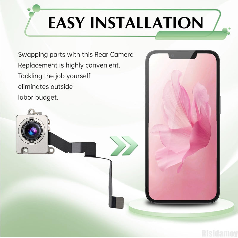 for iPhone 16e Rear Camera Replacement 48MP HD Video OEM | Back Rear Main Camera Module Flex Lens HDR Photo Repair Assembly for iphone16e A3212 A3408 A3409 A3410