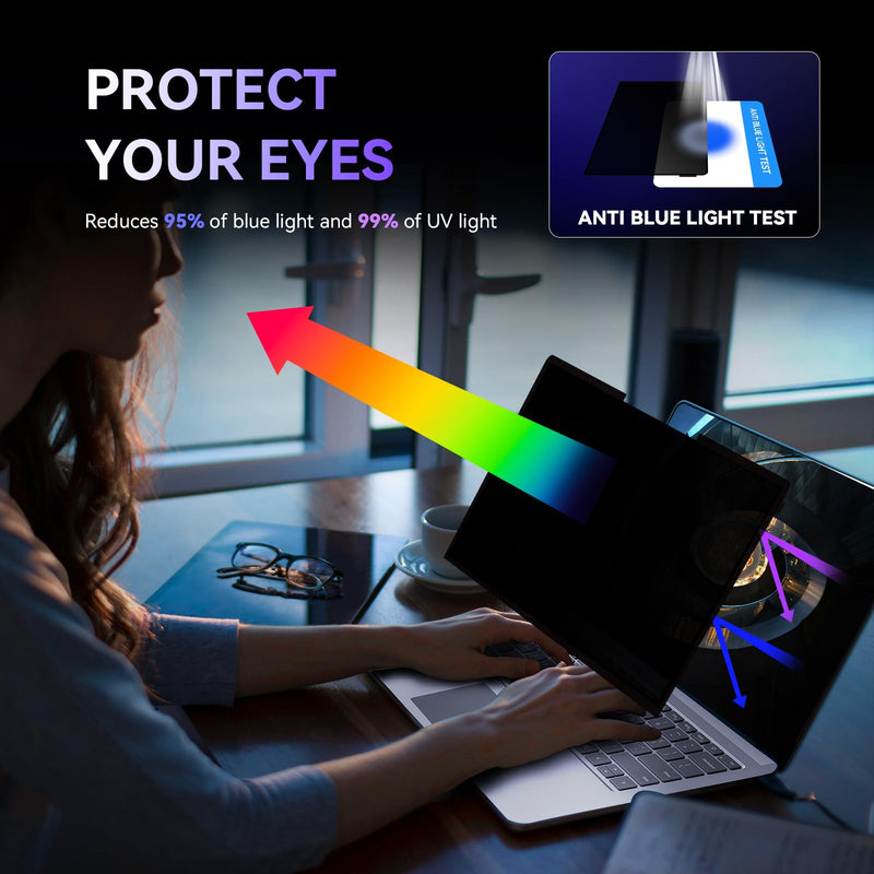 Privacy Screen for Surface Laptop 6/5/4/3-15 Inch, Removable Computer Screen Anti-Spy Filter Shield for Microsoft Surface Laptop 15in 15 in