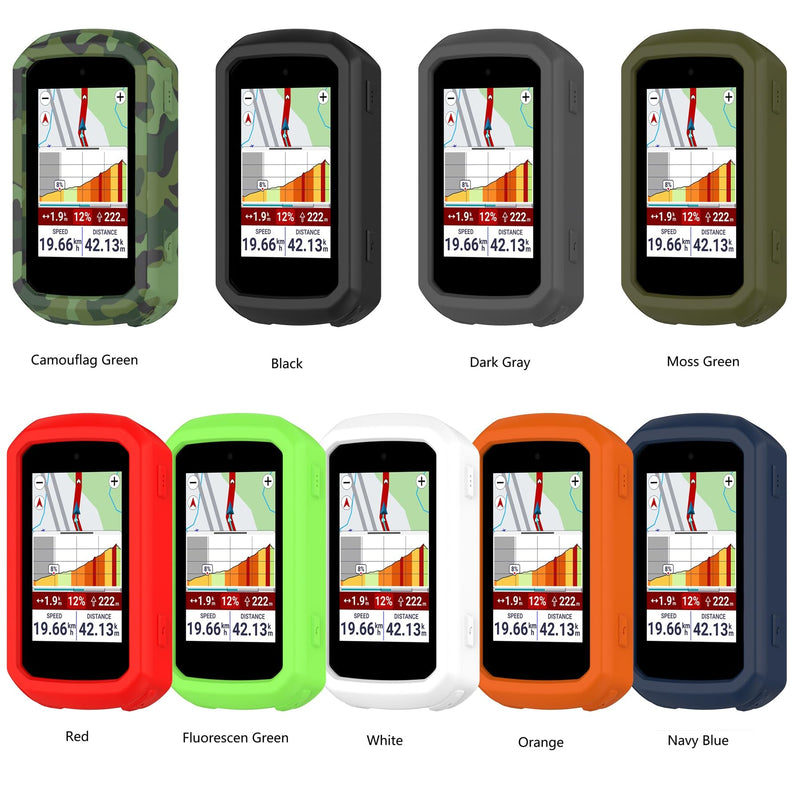 Portable Electronic Device Cover for Garmin Edge 850 / Edge 550, Silicone Protective Case with Anti-Slip Design (Moss Green) Moss Green