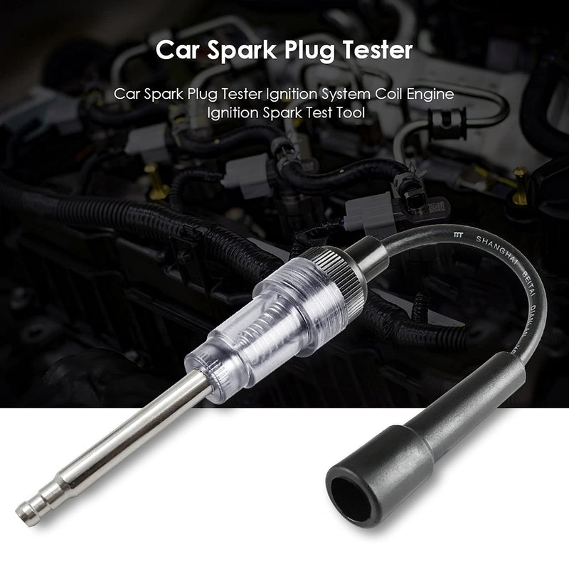2PCS Spark Plug Tester, Engine Ignition Coil Tester Straight Boot Ignition Test Spark Plug Light Checker Automotive Spark Tester for Automotive Car Lawnmower Internal External Engine 2pcs