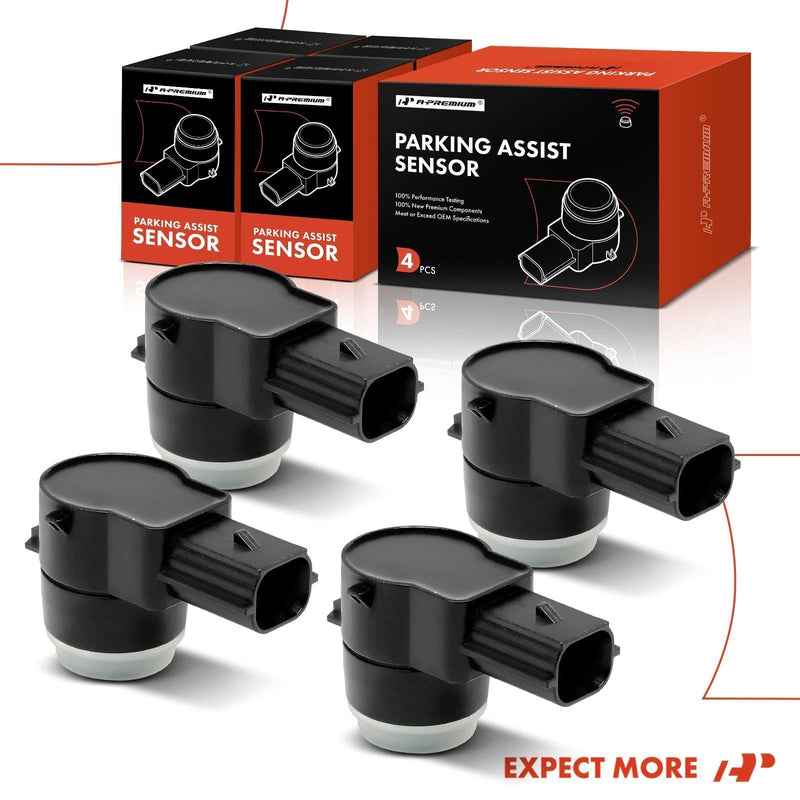 A-Premium 4-PC Reverse Backup Parking Aid Assist Sensor Compatible with Select Jeep, Dodge, Chrysler & Ram Models - Grand Cherokee, Liberty, Ram 1500 2500 3500, Grand Caravan, Charger, Journey, 300 4-PC Set