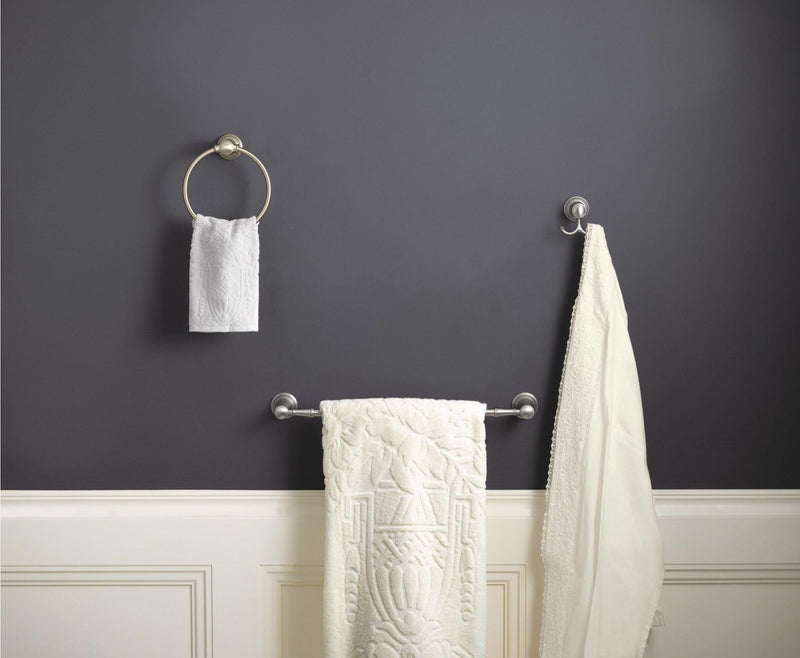 Moen YB8486CH Weymouth Bathroom Hand Towel Ring, Chrome 6.5 x 3.15 x 7.29 inches