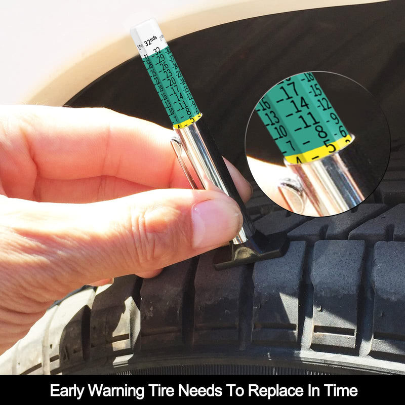Godeson 88702 Smart Color Coded Tire Tread Depth Gauge (Pack of 35) 35 Pack