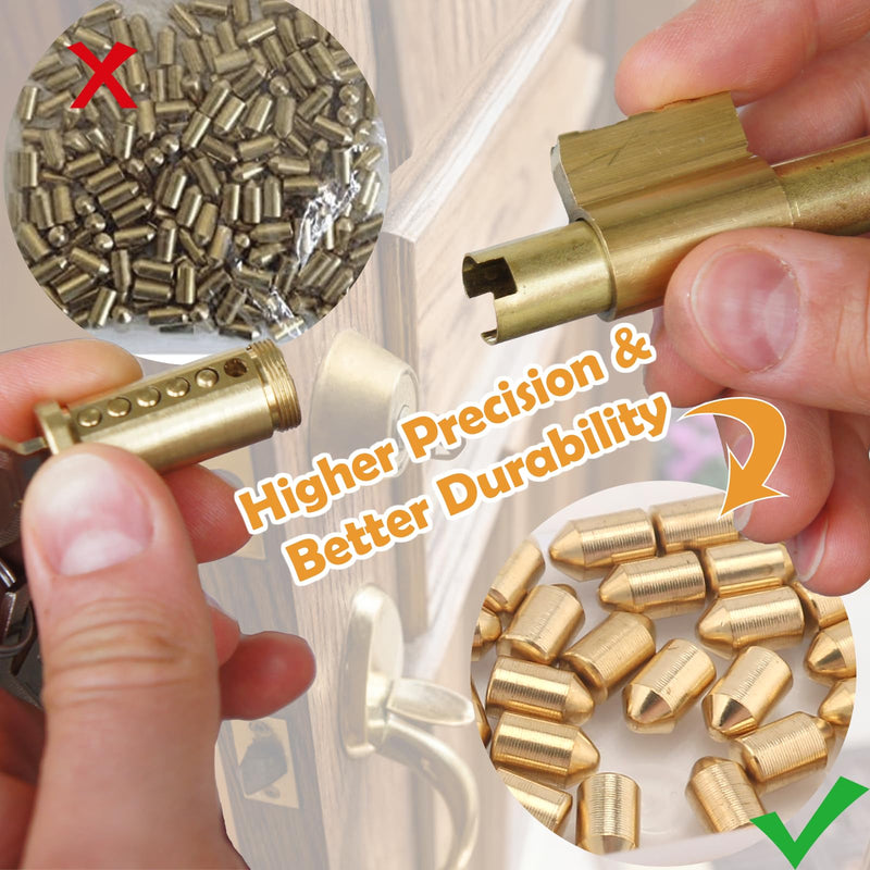 SC1/SC4 Keyway Re-Key Kit Compatible with Schlage Rekeying Kit for Home Security and Door Locks with Bottom Pins (0-9, 50 Each)