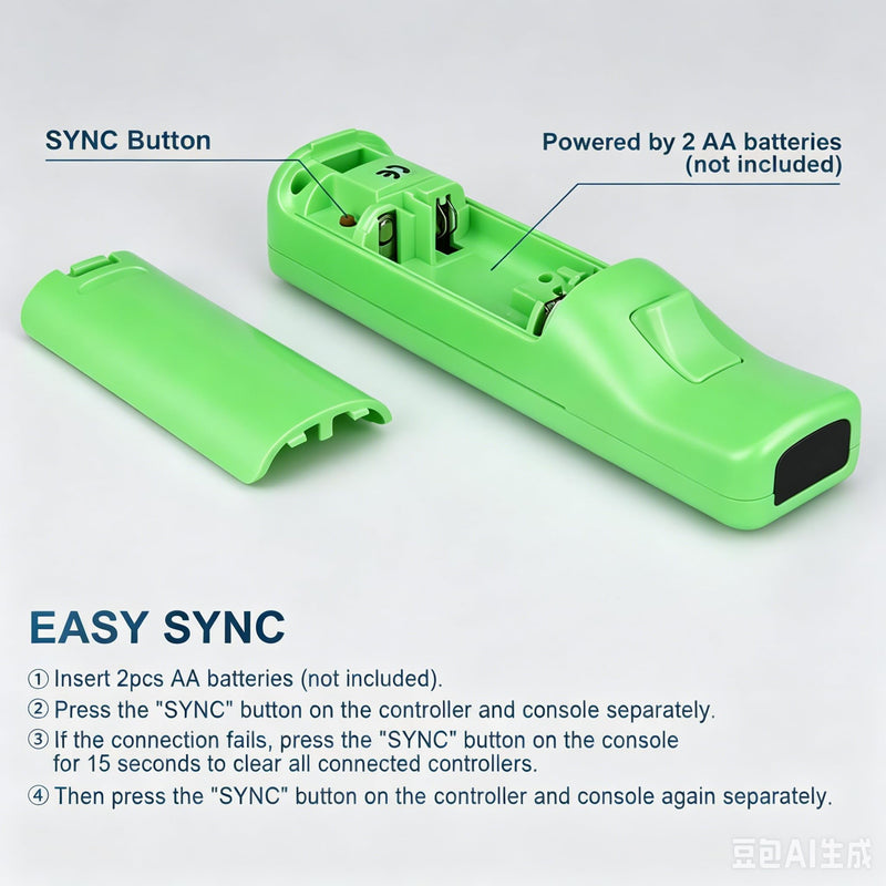 ZeroStory 2 Pscks Remote Controller Build in Motion Plus and Nunchuck for Wii/Wii U, Gamepad with Silicone Case and Wrist (Purple and Green) Purple&Green