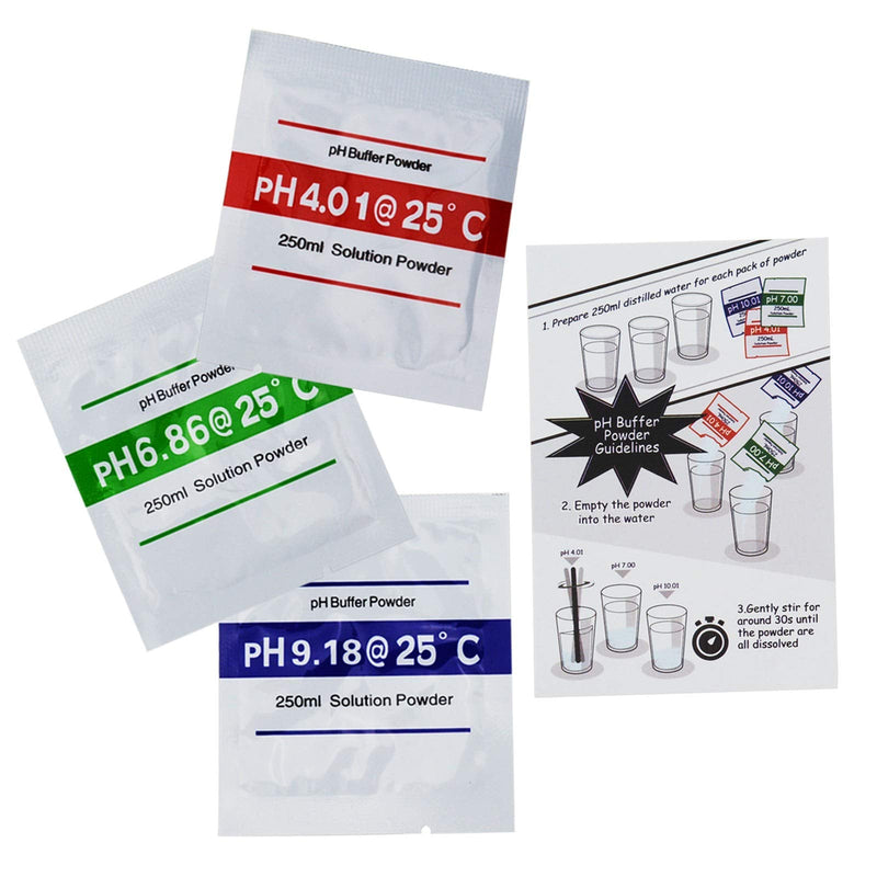 2-in-1 Combo pH & Temperature Meter Water Quality Tester Replaceable BNC pH Electrode for Aquariums Hydroponics Tanks Aquaculture Laboratory 2-in-1 Combo Monitor