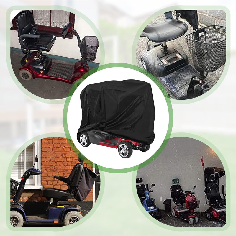 Mobility Scooter Cover,Waterproof Scooter Cover for Outdoor Storage,Heavy Duty Electric Mobility Scooters Accessories All-Weather Protection Covers - 48 x 22 x 38 Inch 48" x 22" x 38"