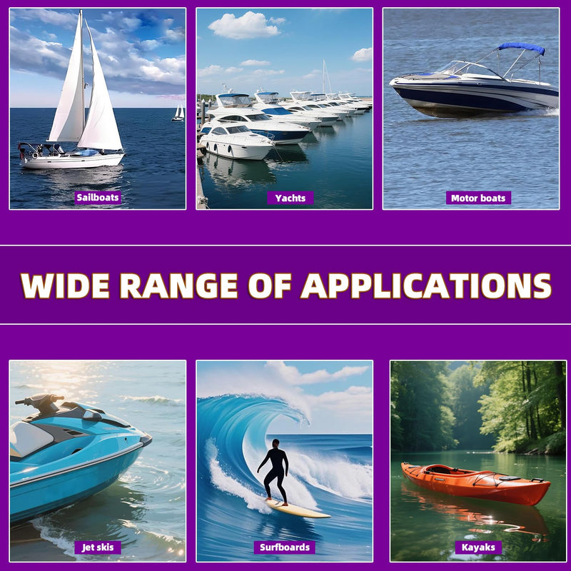 Fiberglass Boat Repair Kit, Fiberglass Repair Kit Fix Holes Chips Pit Cracks,Marine Fiberglass Repair Kit for Boats (Color Match),Epoxy Filler for Boats,Gel Coat Repair Kit for Boats
