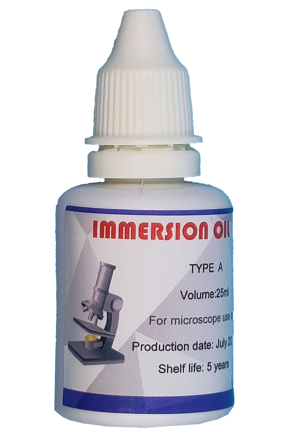 Microscope Immersion Oil, 3/4 oz (25ML), Type A, Microscope Specific, Easy to Remove