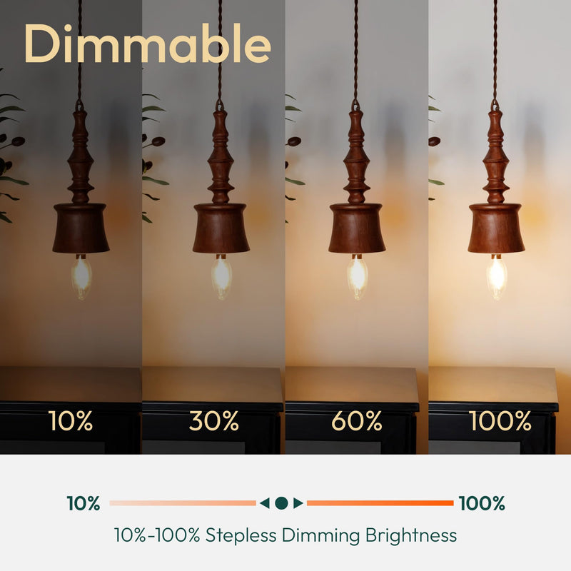 ALAMPEVER 12 Pack Chandelier Light Bulbs 100 Watt Equivalent, 800LM Bright Dimmable LED Light Bulb, E12 Base, 2700K Soft White, B11 Type, 5.5W, Ideal for Living Room, Bedroom, Dining Room 100w 2700k Soft White 12 Count (Pack of 1)