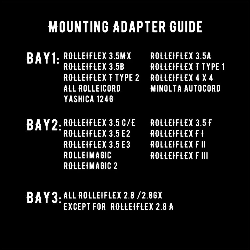 R Mount, Shoe Mount for Rollei Cameras (Bay II)