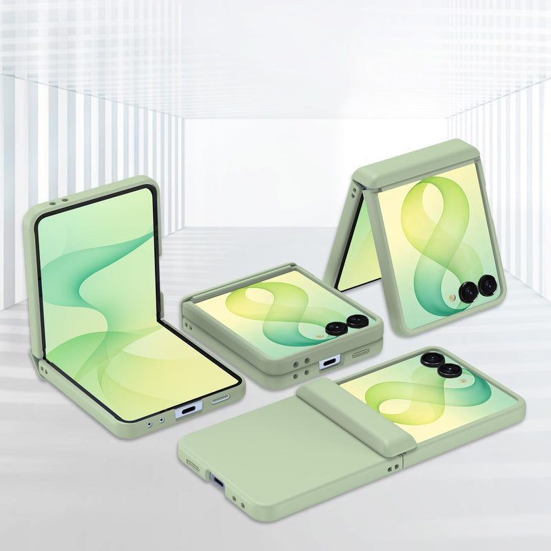 Designed for Samsung Galaxy Z Flip 8 Case Magnetic Hinge Protection Green | [Compatible with MagSafe] with Screen Protector Hard PC Protective Cover for Women,Men