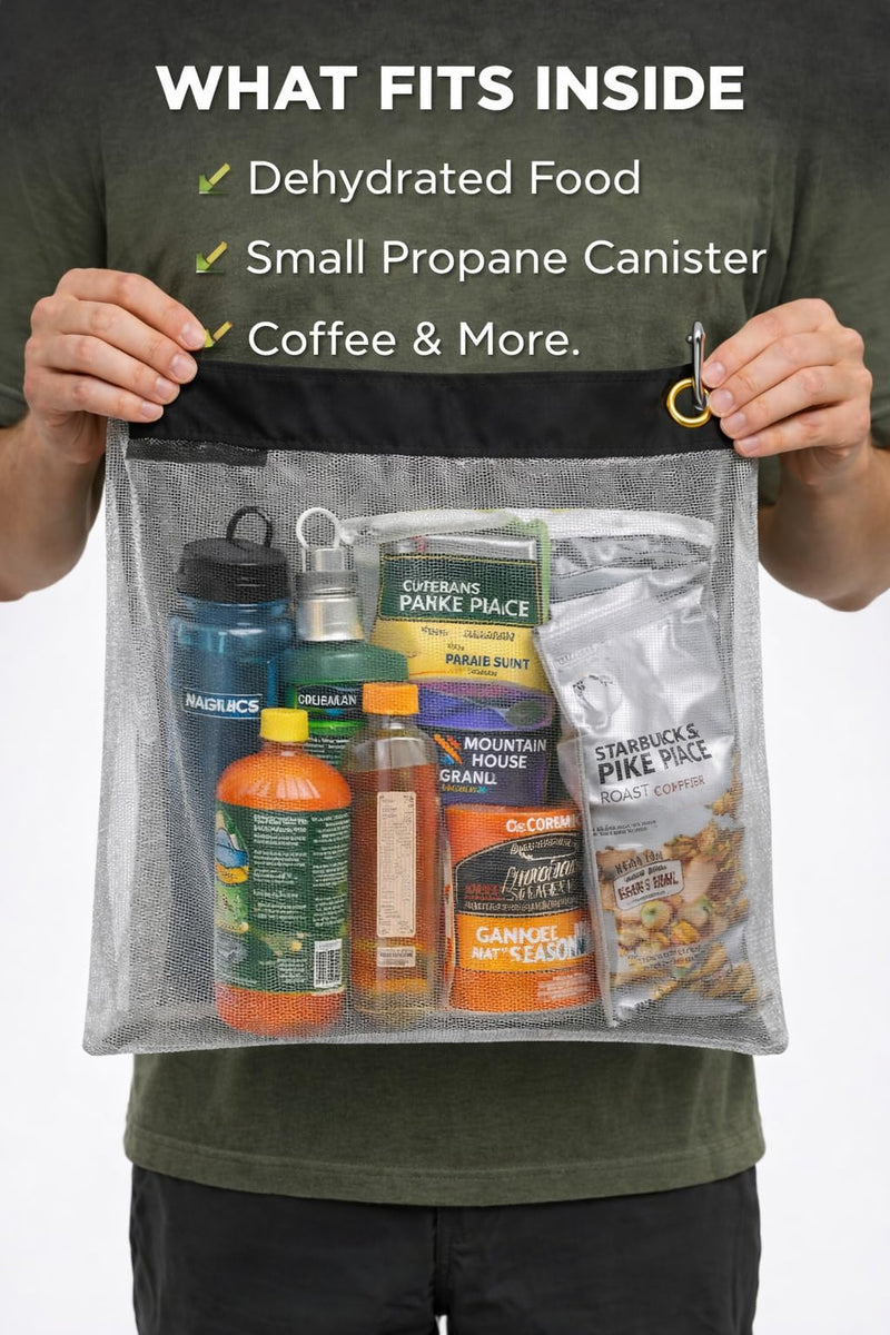 RATSACK Rodent Proof Bear Bags - Ultralight Stainless Steel Mesh Bag for Camping Food Storage - Sturdy and Rust-Resistant Sack with Lock and Grommet For Easy Hanging Medium