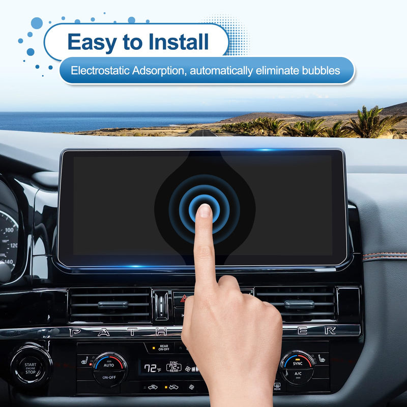 2026 Pathfinder Screen Protector for Nissan Pathfinder (S/SV/SL/Rock Creek/Platinum) 12.3-inch Touchscreen, 9H Tempered Glass Fingerprint&Scratch-Resistant 2026 Pathfinder Accessories 12.3" 12.3In HD Glass