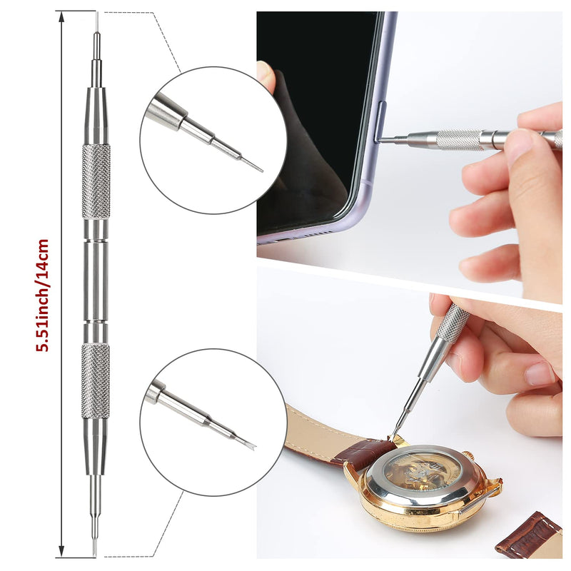 10PCS Professional Watchmaker Screwdriver Set + 1PCS Spring Bar Tool, Watch Screwdriver for Watch Repair, Eyeglasses Repair, Jewelry Work, Electronics Repair