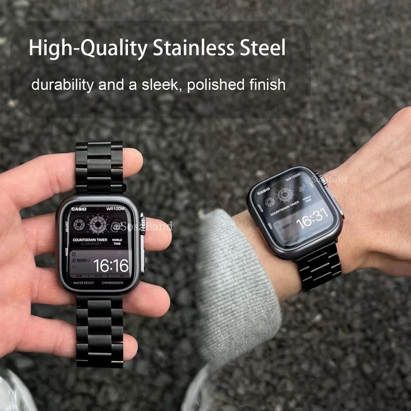Lamshaw Compatible for Gard Pro Ultra 3 Bands, Quick Release Stainless Steel Metal Replacement Straps Compatible for Gard Pro Ultra 3, ULTRA 2+, HEALTH 3 48mm, 41mm, HEALTH 2+, 2 Smart Watch Black 22mm size band