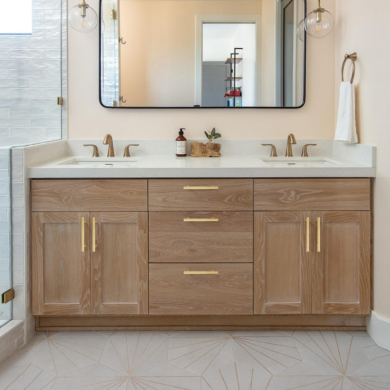 Yiking Soild Brass Cabinet Pulls Heavy Duty Real Brass Dresser Handle,Brushed Gold Drawer Knob Kitchen Cabinet Handles Modern Gold Hardware for Dressers Cupboards Furniture 4pcs 5-9/10in 4pcs 5-9/10" Brushed Gold