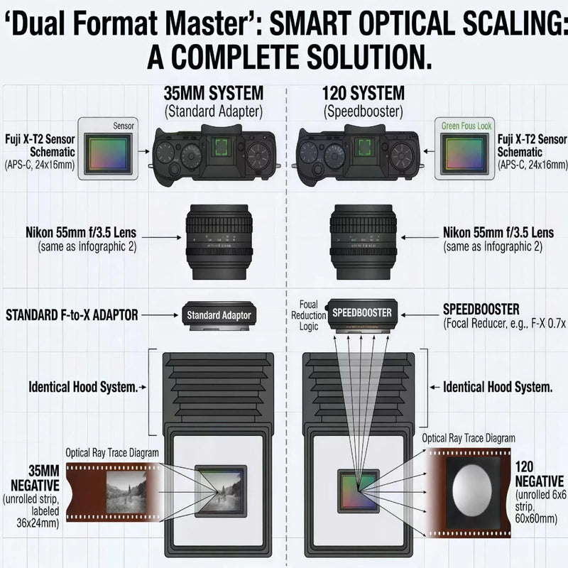 120mm Film Holder for Negative Scanning: Professional Medium Format Carrier for Flatbed & Digital Camera Scanning. Anti-Curl Magnetic Design for 6x4.5, 6x6, 6x7, 6x9 Film