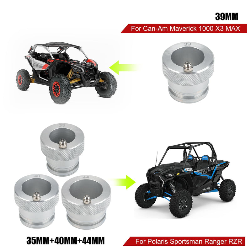 4Pcs Upgrade Wheel Bearing Greaser Tools Compatible with Ranger 800 900 XP1000 and Most UTV ATV Polaris Can-Am Maverick X3 Bearings w/Inner Dimension of 35mm+39mm+40mm+ 44mm