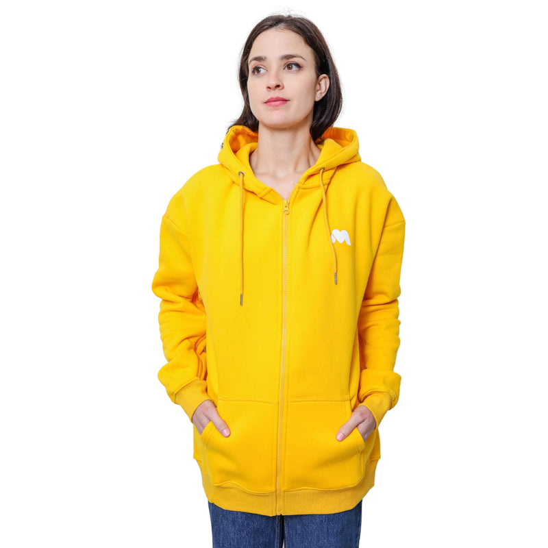 Dialysis Hoodie with Arm Zipper, Warm Adaptive Jacket Sweatshirts for Hemodialysis, Infusion & Chemo Treatments Medium Yellow