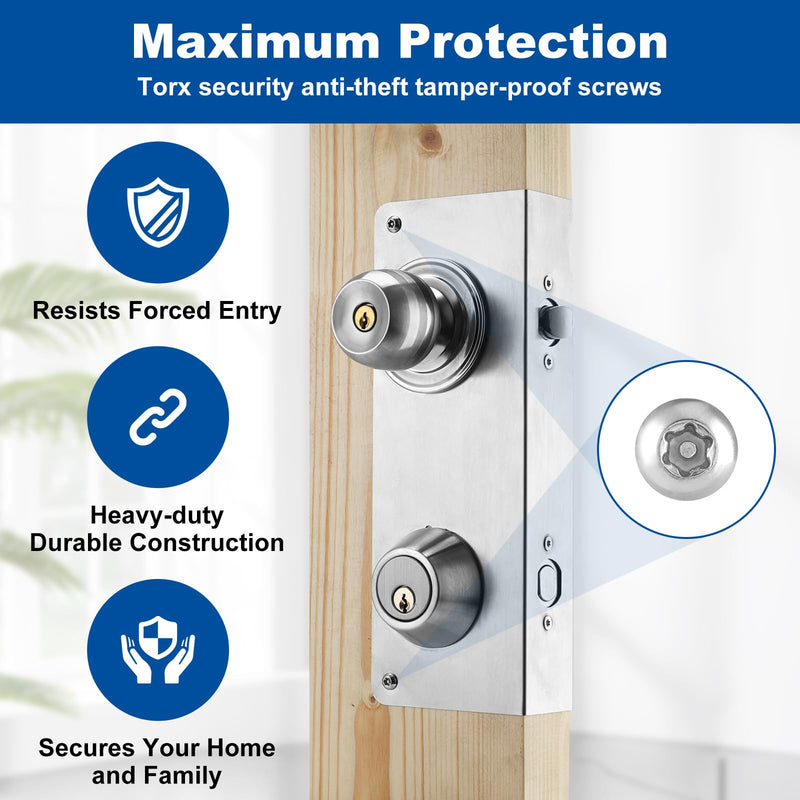 U 10539 Door Reinforcement Plate for 1-3/4" Thick Doors and Includes The U 10385 Door Strike Plate. (Silver) Silver