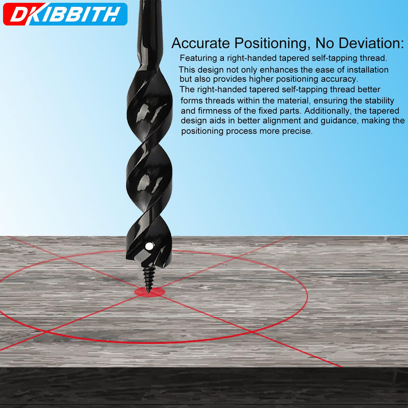 Flexible Installer Drill Bit for Pulling Wires Through Walls Ceilings and Sidewalks, 54-Inch Long, 3/4-Inch Auger with a Fish Eye Hole and Screw Point, 1/4" 3-Flat Anti-Slip Shank. 3/4” 54”