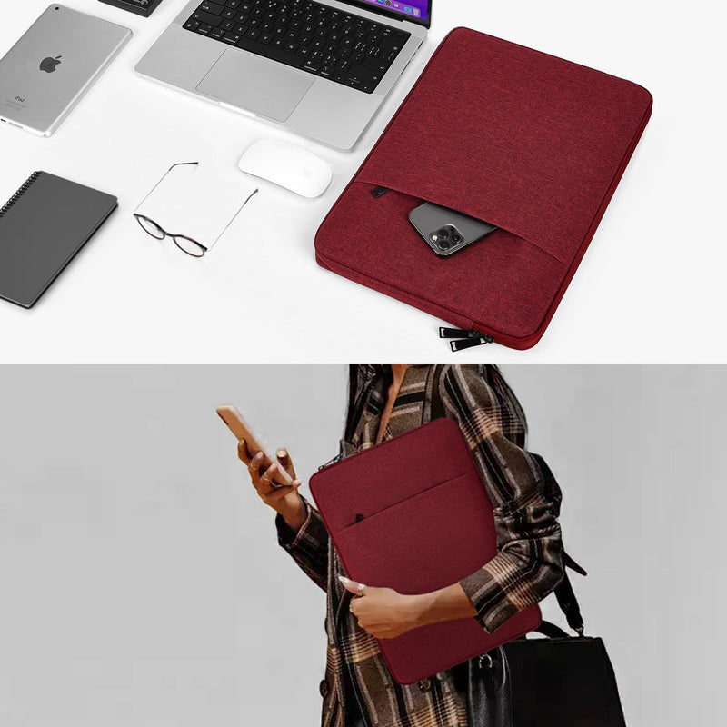 Laptop Case Sleeve 14 inch for HP Pavilion 14, HP Stream 14, HP Chromebook 14, Dell Inspiron 14, Lenovo Flex 5, Lenovo ideapad 14, ASUS Zenbook 14, Computer Sleeve 14.5 inch Carrying Bag -Wine Red Wine Red