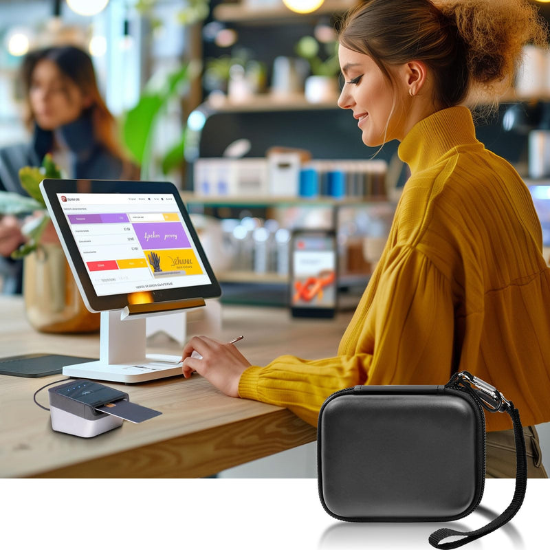 Case Compatible with Shopify Tap & Chip Card Reader, POS Hardware Holder for Square Systems for Small Business, Storage for Mobile Wireless Point of Sale Credit Cards Swiper Device (Box Only)