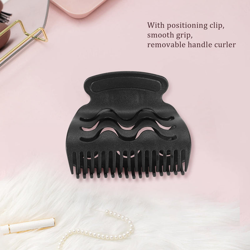  [AUSTRALIA] - RETTI 6pcs/set 3 Sizes Round Hair Brush Set Detachable Handle Hair Roller Brush with Positioning Clips Aluminum Ceramic Barrel Curler Comb Hairdresser, Small Medium Large
