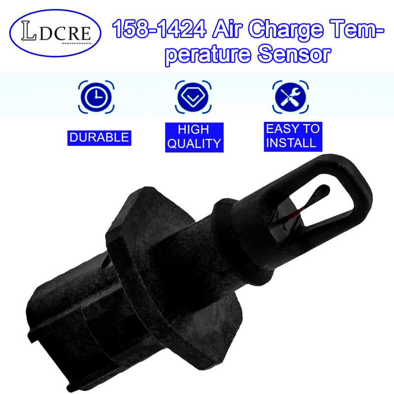158-1424 Air Charge Temperature Sensor Fit for Ford E-150 E-250 E-350 Expedition 1997-2002,F-150 F-250 F-350 1997-2008,Mustang Navigator Ranger 1999-2005,Intake Air Temp Sensor Replace DY735 AX31