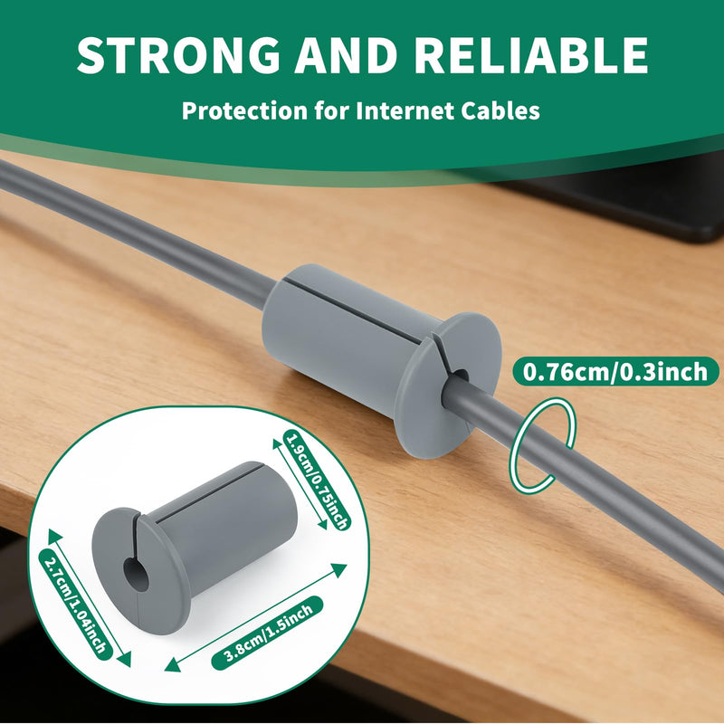 Cable Routing Kit for Starlink, 3/4" Wall Pass Through Grommet Kit with 1″ and 5/16″ Drill Bit, Wall Wire Clips, Cable Ties, Compatible with Starlink Gen 2/3 Mini & Dish Ethernet Installation