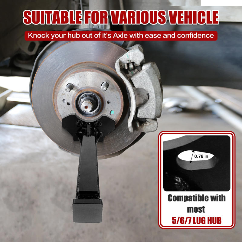 8629 Wheel Hub Removal Tool, Wheel Bearing Removal Tool, Wheel Hub Removal Tool, Replace for ATD Tools. Compatible with All Axle Stud Hubs with 5, 6 and 8 Bolts, with Nuts and Washers Black