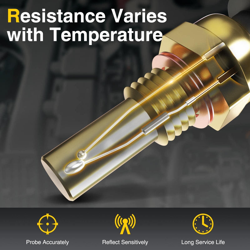 A-Premium Engine Coolant Temperature Sensor Compatible with Polaris Ranger 500 570 700 800 900 RZR 570 800 900 Sportsman 450 570 700