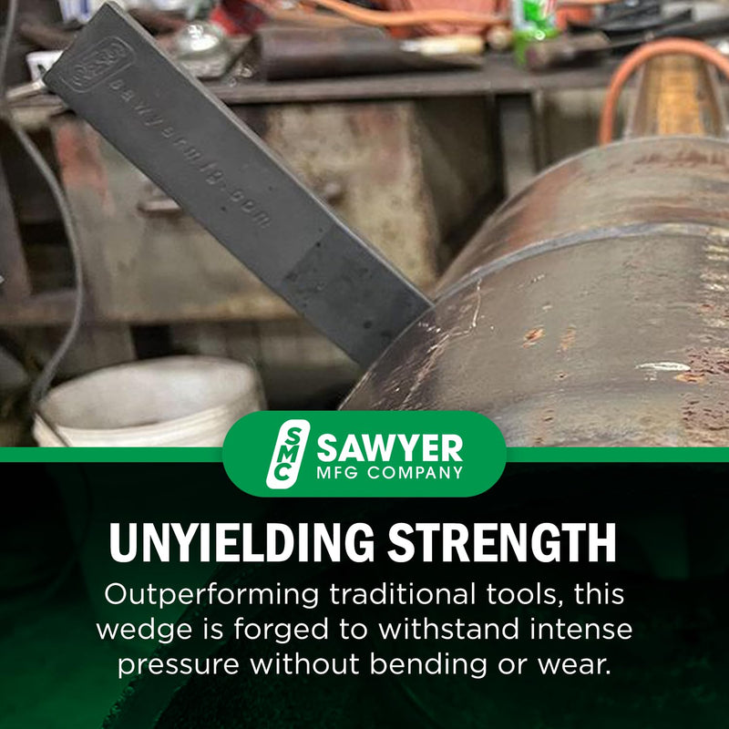 Sawyer Mfg Company 4" Welding Wedge – Precision Steel for Pipe Fitting and Metalwork for Accurate Gap Adjustment, Ideal for Pipefitters, TIG, Ironworkers, Gutter Installation and Metal Spacers – Large