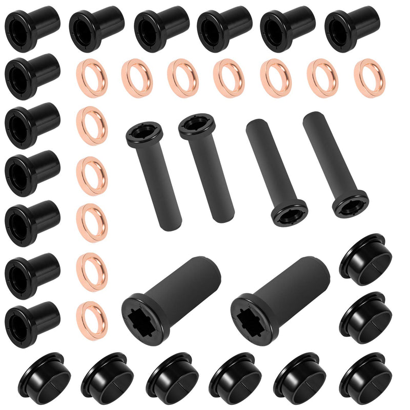 Rear Suspension A-Arm Bushing Kit for Polaris Sportsman 500 RSE Sportsman 400 4x4 700, Lower Control Bushings A-Arm Short & Long Bushings + Spacers Set (38Pcs)