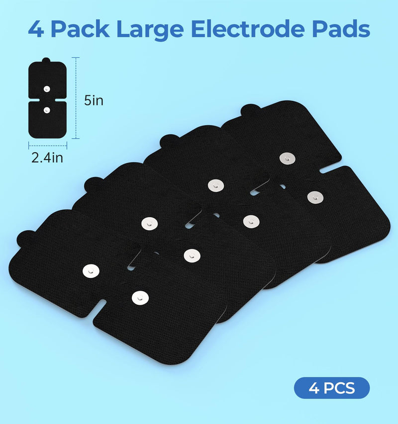 TENS Unit Replacement Pads, 4 Pack Wireless TENS Unit Electrode Pads, Only Compatible with NURSAL Wireless TENS Device M101A-UK1, Premium Stickiness & Skin Friendly