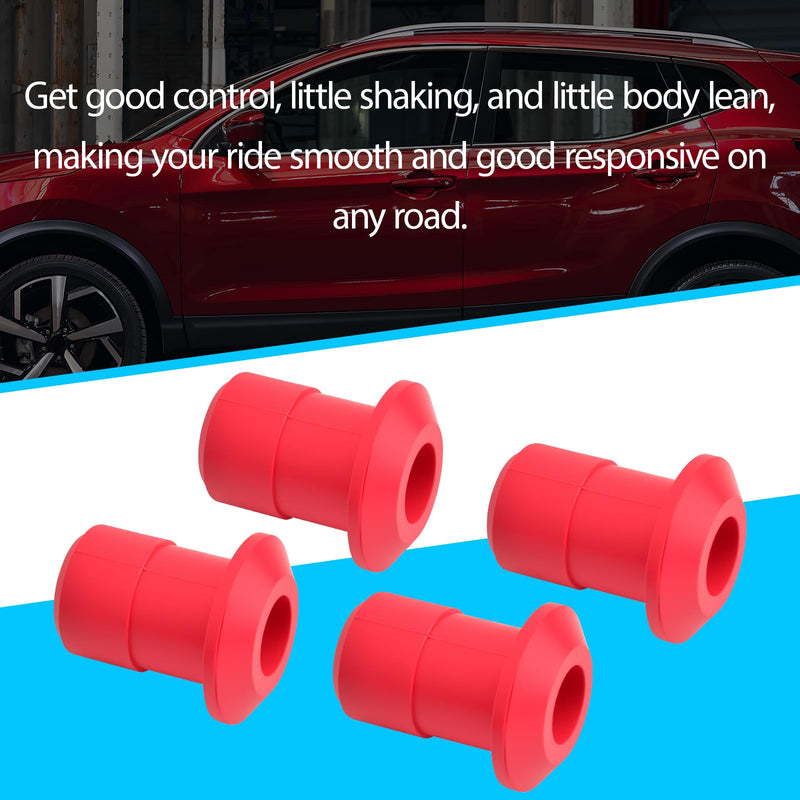 Front and Rear Polyurethane Subframe Bushing Kit Compatible with Nissan Rogue 2008-2020 Replace 54466-JD000 54467-BR00A, 4 Pcs Poly Sub Frame Bushing