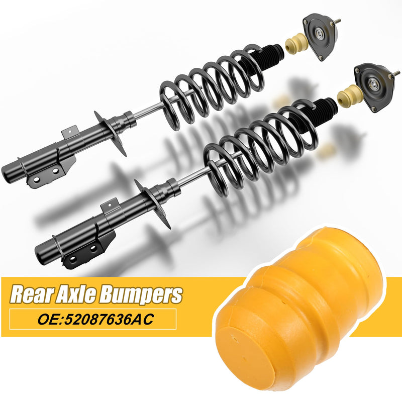 uxcell Car Front Rear Left Right Jounce Bumpers Stop Replace No.52087636AC for Jeep Wrangler 2002-2006 Polyurethane 4 Pcs