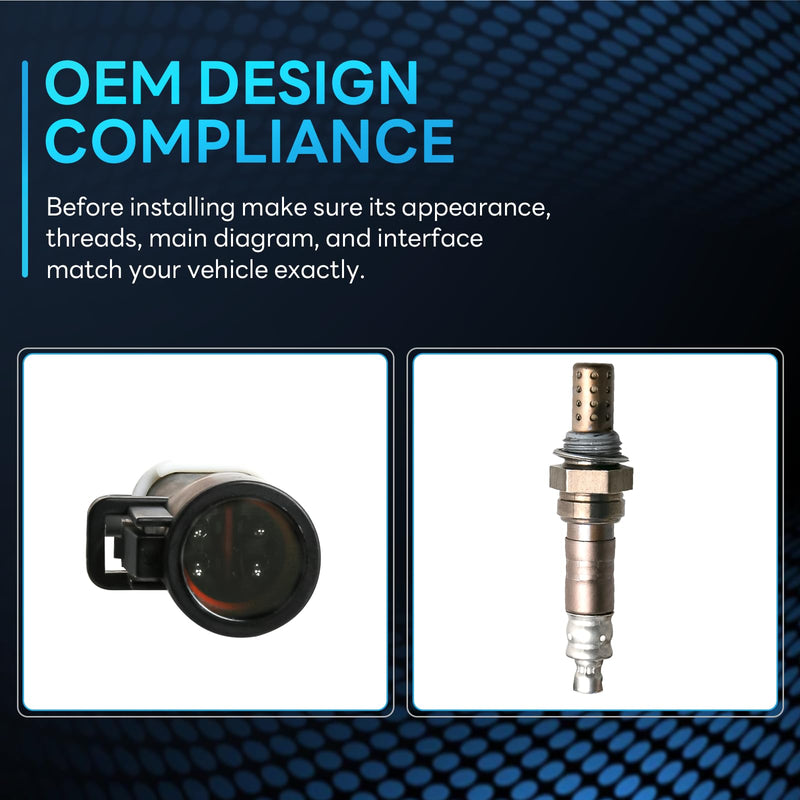 Oxygen Sensor Upstream Compatible with Continental Town Car Mark VII Ranger LTD Crown Victoria Escort Taurus Mustang & More Replace # SG23