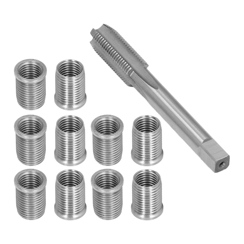 Garosa Spark Plug Thread Repair Kit M10x1.25 Bolt M12x1.25 Tap Stainless Steel Auto Accessories Hardware Kit for Automotive Engine Repair