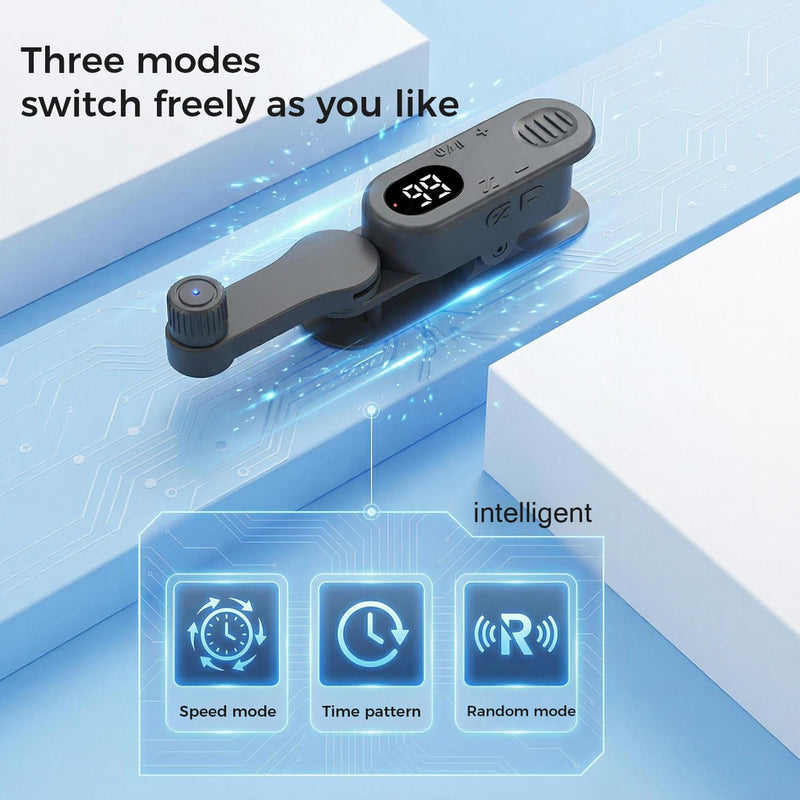 Wireless Auto Clicker with 8-Hr Battery, Silent Spatial Tapping, 1-99 CPS Speed & Memory, 210° Rotatable Arm, Compatible with iPhone/iPad/Android, for TikTok Live Broadcast Likes (Orange) Orange