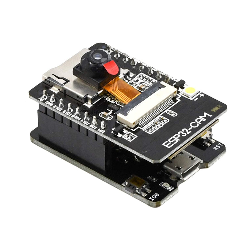 Aideepen ESP32-CAM W-BT Board ESP32-CAM-MB Micro USB to Serial Port CH-340G with OV2640 2MP Camera Module Dual Mode+2PCS OV2640 Camera 160° Wide-Angle Lens
