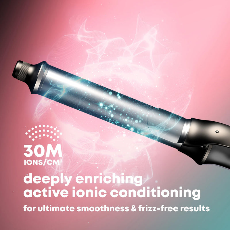 REVAMP Auto Revolve Soft Curl - Automatic Rotating Hair Curler, Ceramic | Curling Iron Tong, Extra-Long Barrel, Long Hair, Tangle Free, Left & Right Hand Rotation
