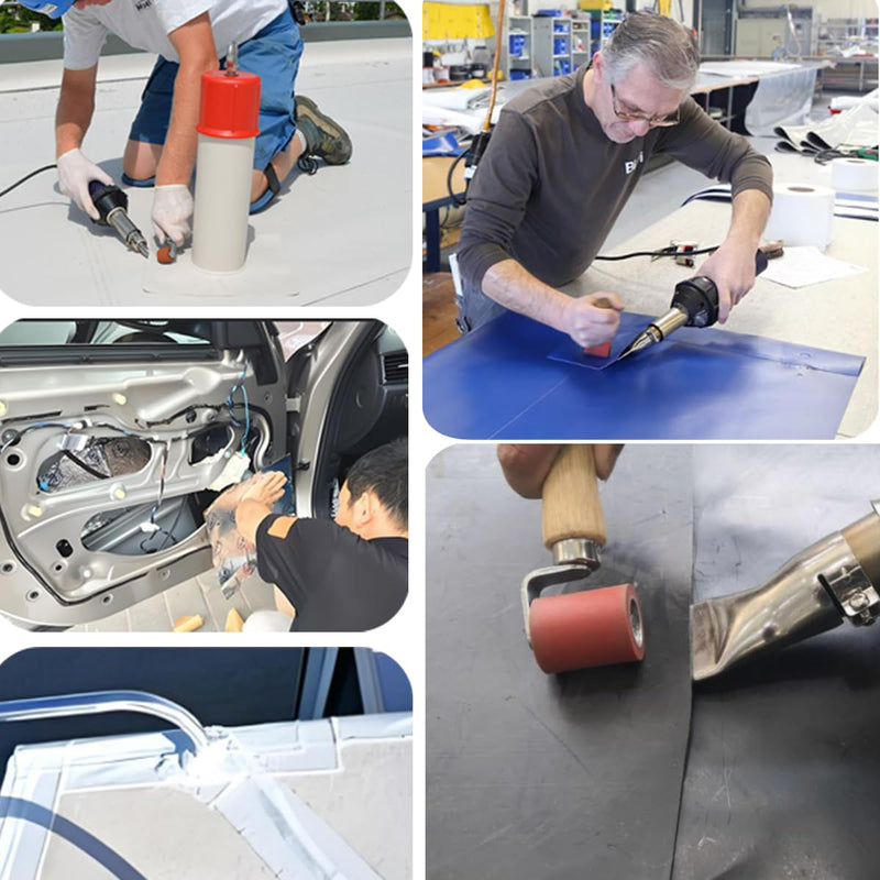 Seam Roller Smoothing Tool for Hot Air Welding PVC/TPO/EPDM Tarpaulin Welding Flooring Tpo Roller Tape repair RV Tape repair RV rubber roller wheel Suitable for Eternabond Tape Welding (1Pcs) 1