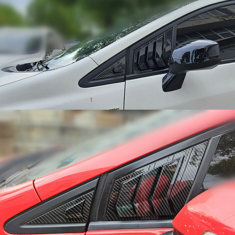 Window Louvers for 9th Gen Honda Civic Sedan 2012 2013 2014 2015 Front Side Window Louvers Air Vent Shades Panel Cover Auto Exterior Decoration Accessories（Front Side Carbon Fiber）
