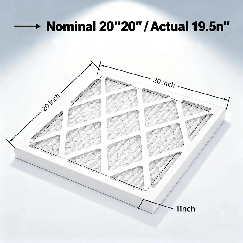 20x20x1 Air Filter MERV 13，MPR 1900 (4-Pack) Electrostatic Pleated HVAC AC Furnace Filters, Effectively Filters Dust, Pollen, Pet Dander (Actual Size: 19.5x19.5x0.75 inches) 20x20x1 (4-Pack)