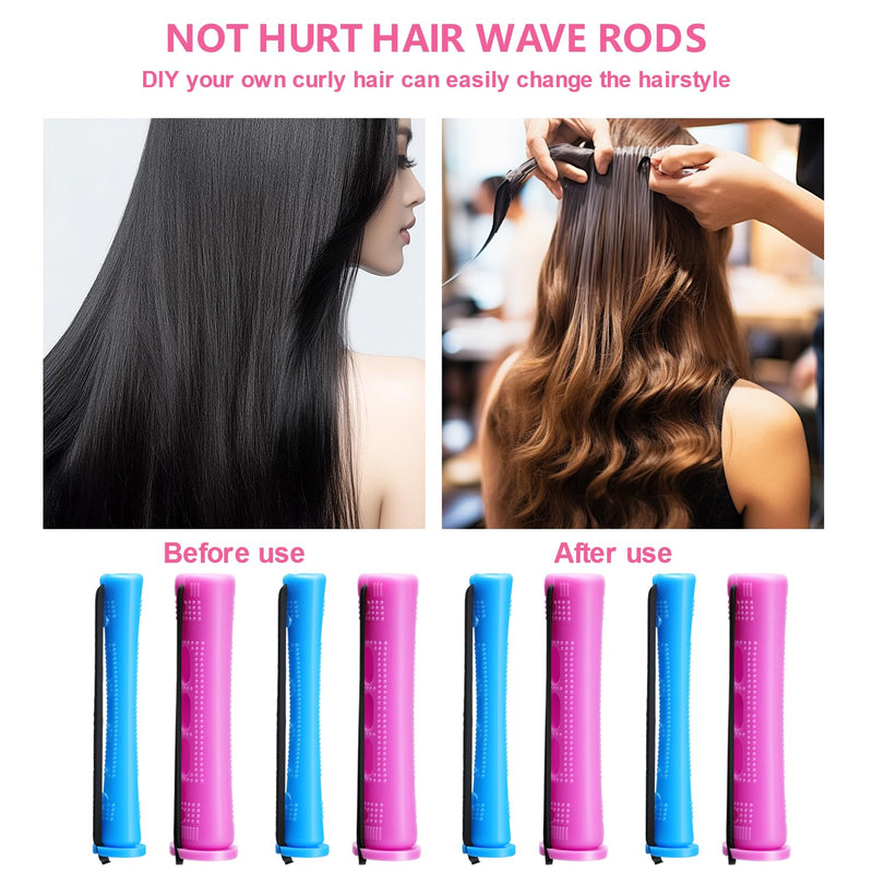 Perm Rods 25 pcs Hair Perming Kit Perming Rods Perm Rollers Perm Rods for Short Long Hair Hair Small Size Hair Curlers for Women Man Hair Styling Tool