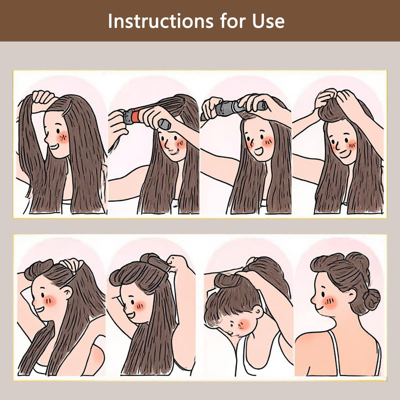 3 PCS Overnight Heatless Rods Curls Blowout,2025 Version No Heat Curler Roller for Long Medium Hair with Hook, Soft Velvet Thick Flexi Rods (Brown)